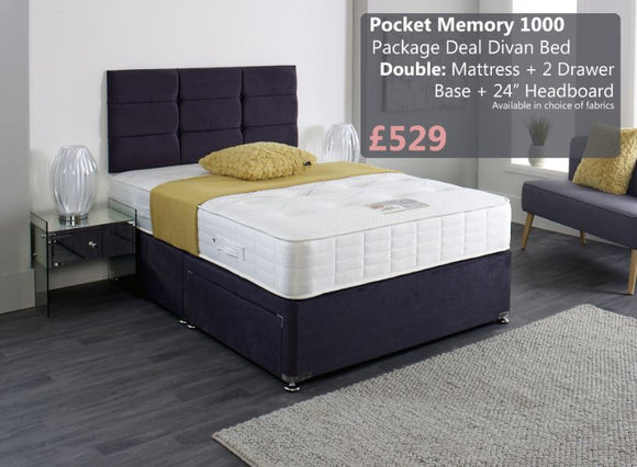Pocket Memory 1000 - Beds & Bed Frames- Coast Road Furniture | Flintshire