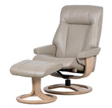 Atlanta Swivel Recliner & Stool [Leather]