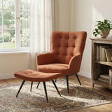 Copper Accent Chair & Stool - Arm Chairs, Recliners & Sleeper Chairs- Coast Road Furniture | Flintshire