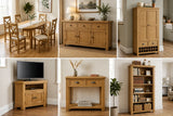 Durham Rustic Oak Living Room Furniture Collection - Dining- Coast Road Furniture | Flintshire