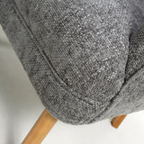 Flax Effect Grey Tub Chair