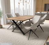 Parquet Tweed Dining - - Coast Road Furniture | Flintshire