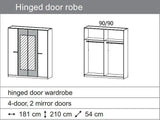 Rauch Stock 181cm Wardrobe-Bedroom-Coast Road Furniture | Deeside