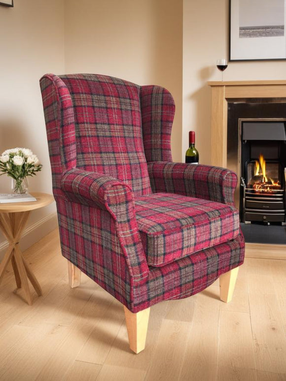 Regency Tartan Chair - - Coast Road Furniture | Flintshire