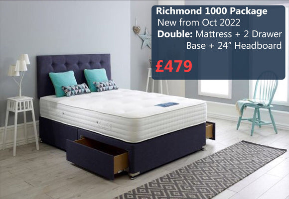 Richmond 1000 Package Bed - mw_product_option_cloned- Coast Road Furniture | Flintshire