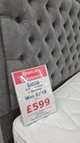 Upholstered Bed Frame + Mattress [CLEARANCE]