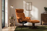 Couch & Co - Wing Swivel Recliner & Stool