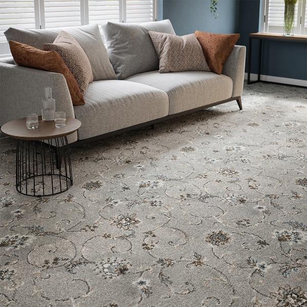 Prevell Wilton Carpet LAUREL 140x200グレー Invincible Wilton Collection