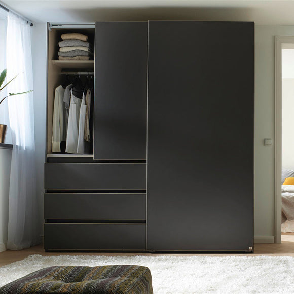 Lias Sliding Door Wardrobe - Armoires & Wardrobes- Coast Road Furniture | Flintshire